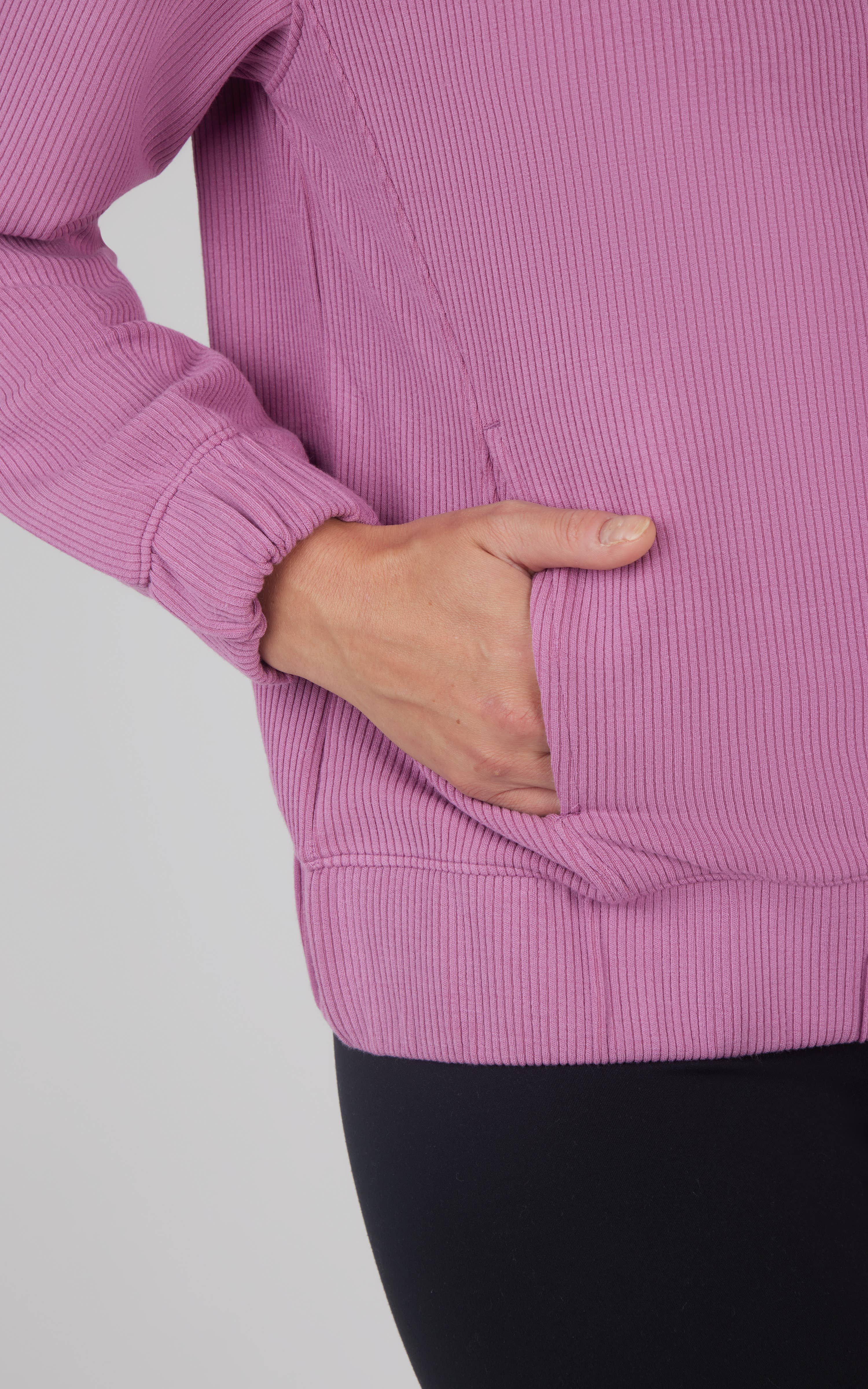 90 Degree by Reflex & Yogalicious - Wholesale Sweatshirt - Women's - Women's Scuba Rib Crew Neck Pullover with Pockets6