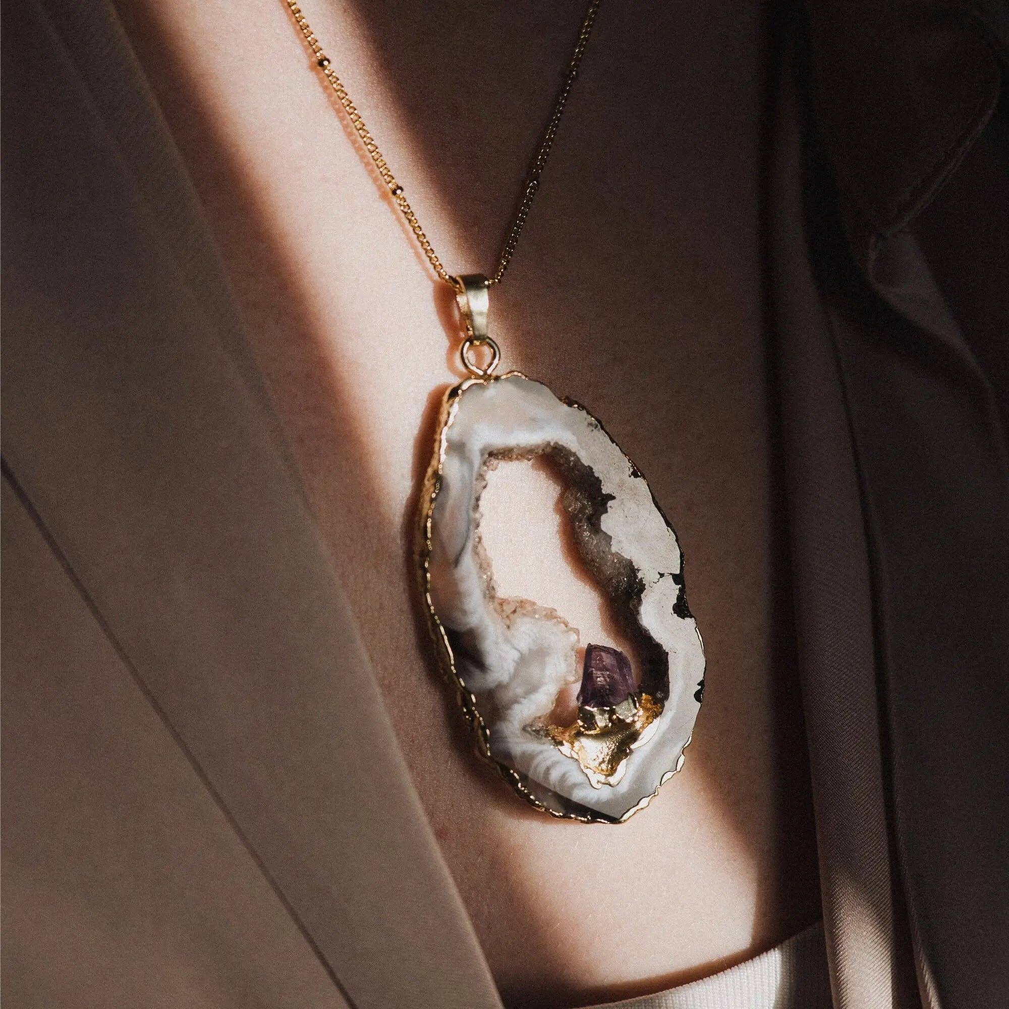 PHOEBE´S - Vente Colliers à pendentif - Collier d'Agate, Pendentif Rustique7