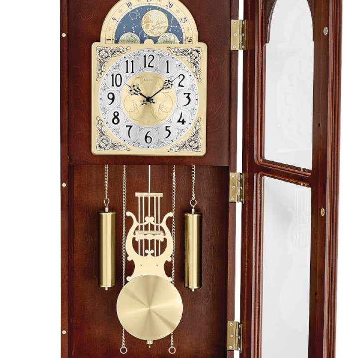Playful Tail - Wholesale Wall Clock - Bulova C4332 Litchfield Regulator Chime Solid Hardwood Wall Clock
