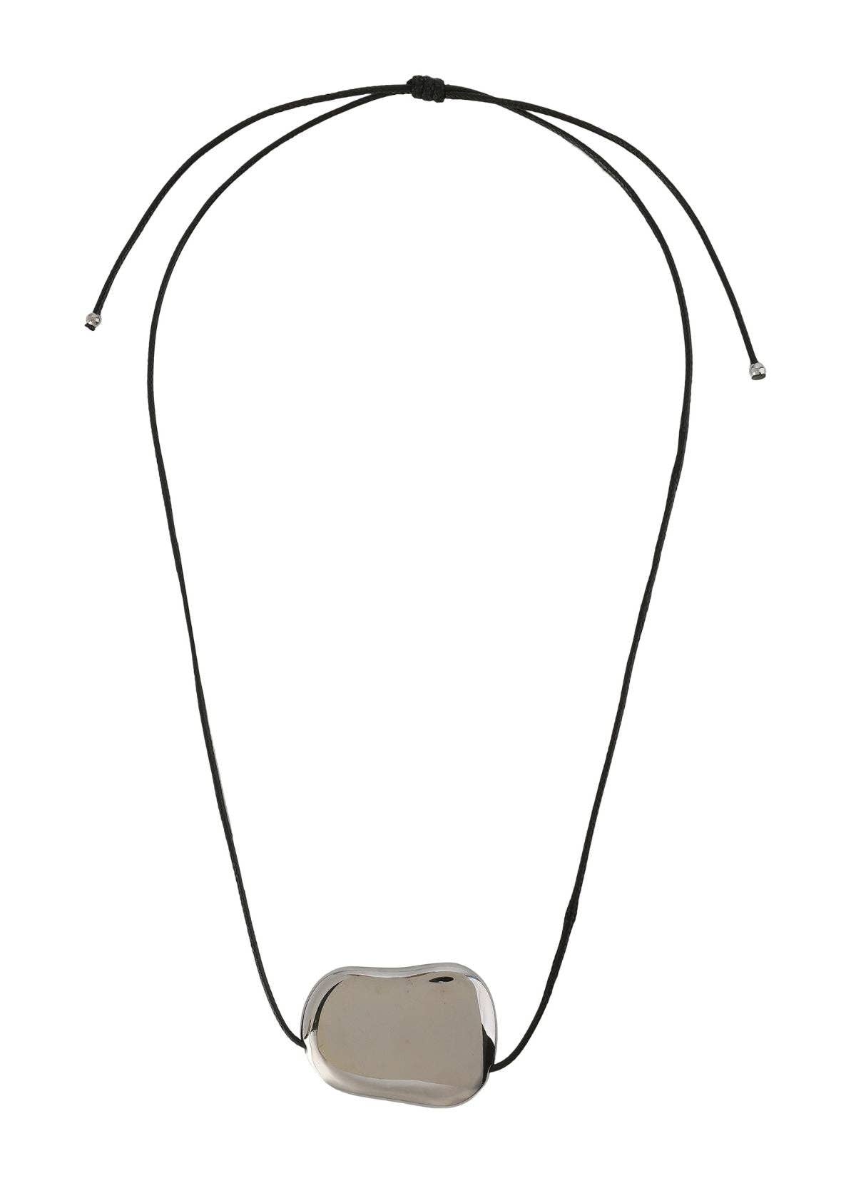 Argent/Noir Collier en galets - Argent / Noir en vente sur Faire0