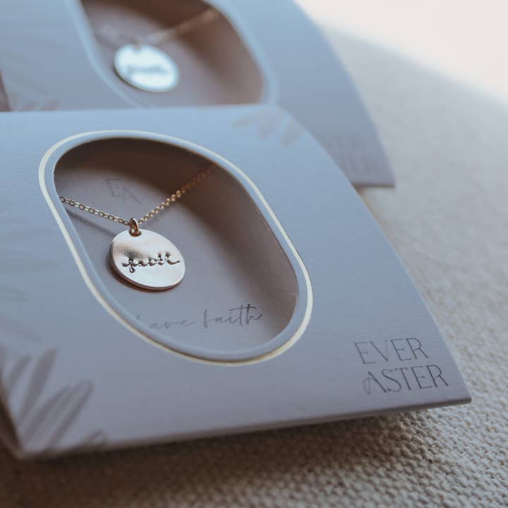 Faith Necklace for wholesale by Ever Aster