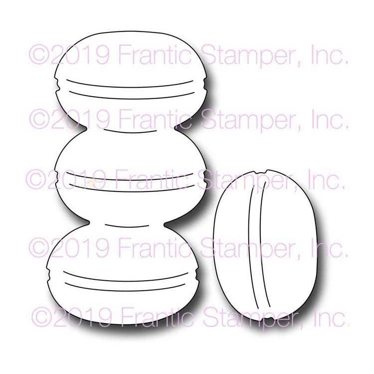 Ecstasy Crafts Distributing - Wholesale Craft Supplies - Frantic Stamper Precision Die - Macarons0