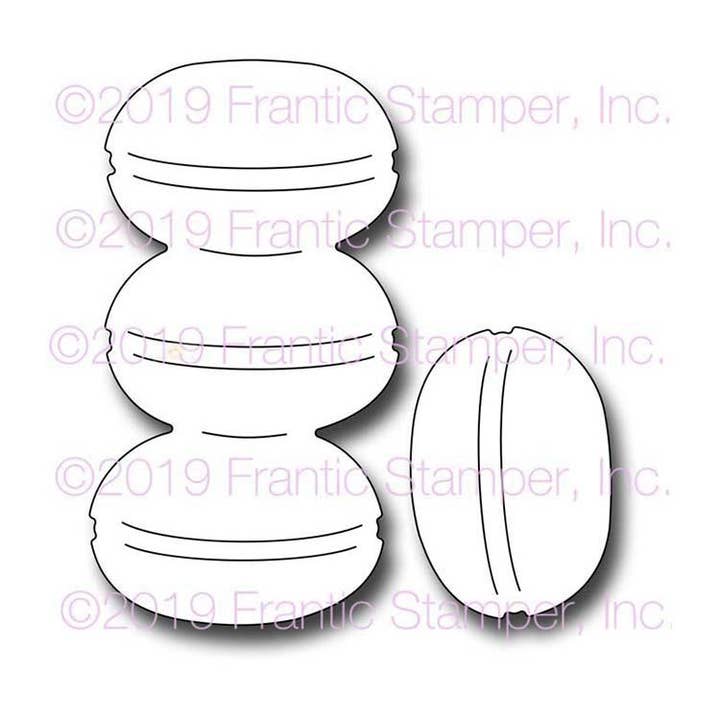 Ecstasy Crafts Distributing - Wholesale Craft Supplies - Frantic Stamper Precision Die - Macarons