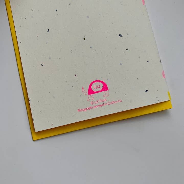 Lili Todd Art - Wholesale Friendship Card - I Got Your Back Turtles Risograph Greeting Card - Friends3