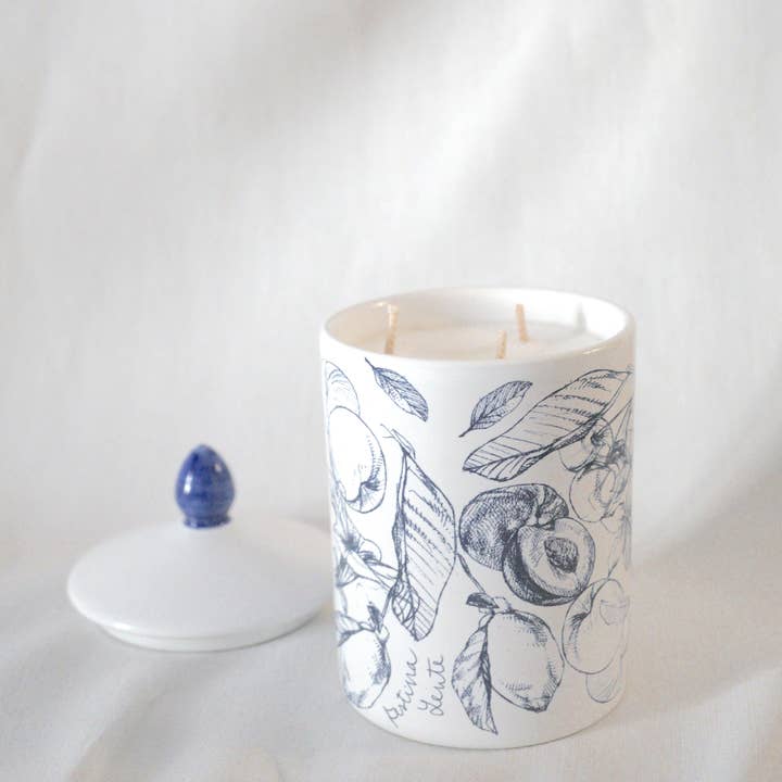 FESTINA LENTE MILANO - Wholesale Candle Holder - CARPE DIEM 400gr (14oz) 3-Wick Niche Scent Candle in Ceramic1