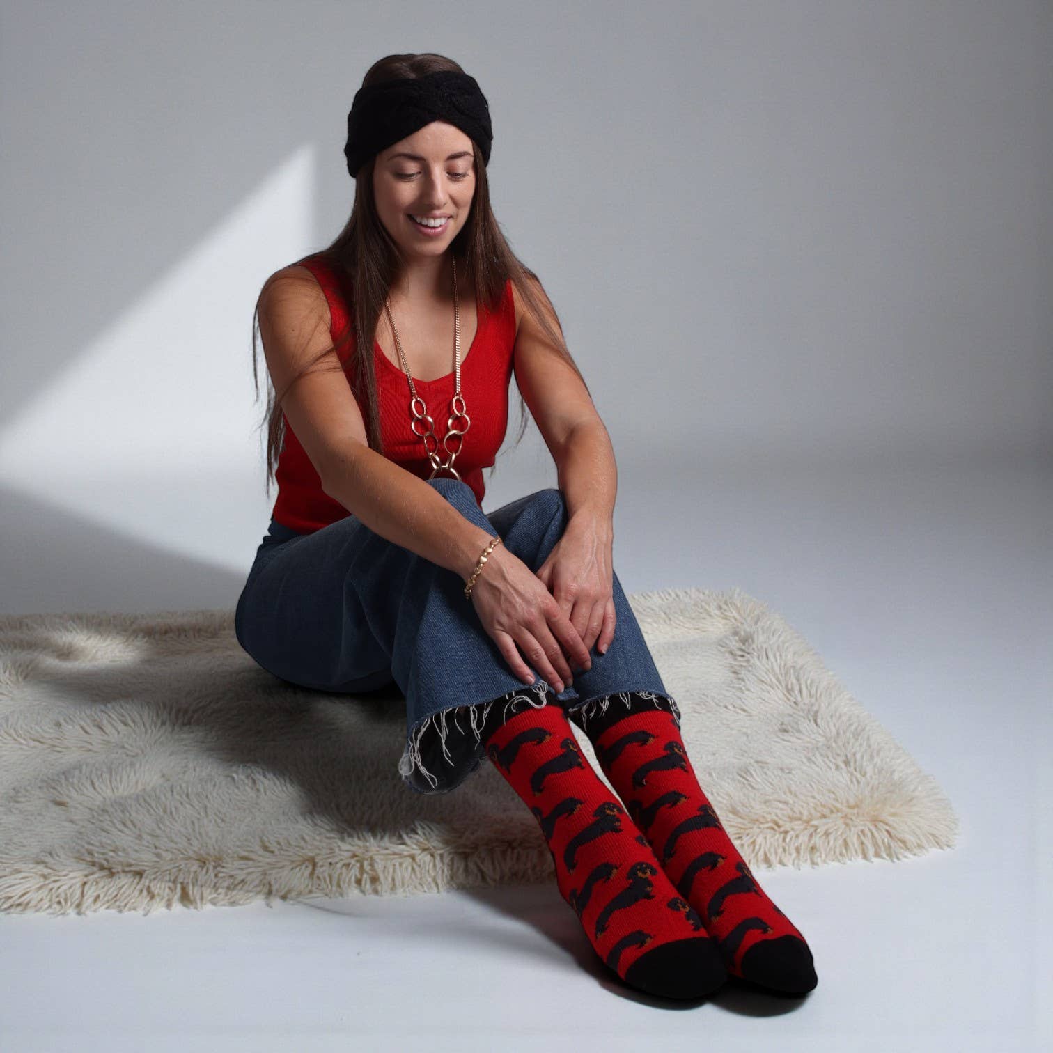 Jess & Lou - Wholesale Socks - Women's - Dachshunds Ribbed Socks5