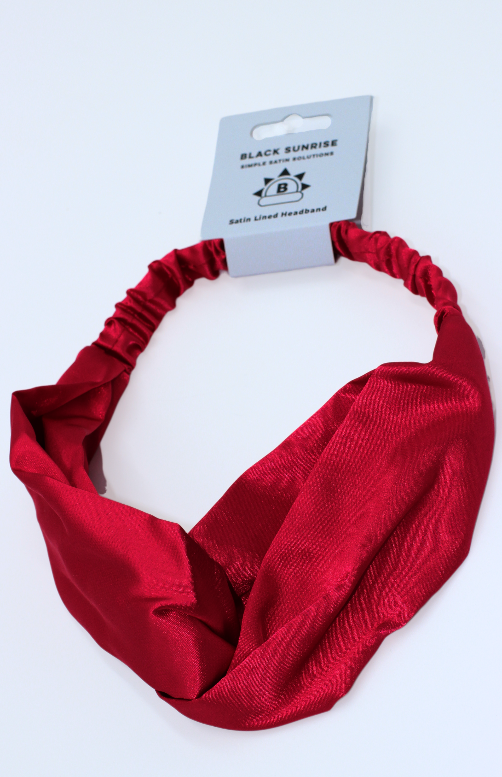 Black Sunrise – wholesale Fashion headband – women's – Satin Cross Headband5