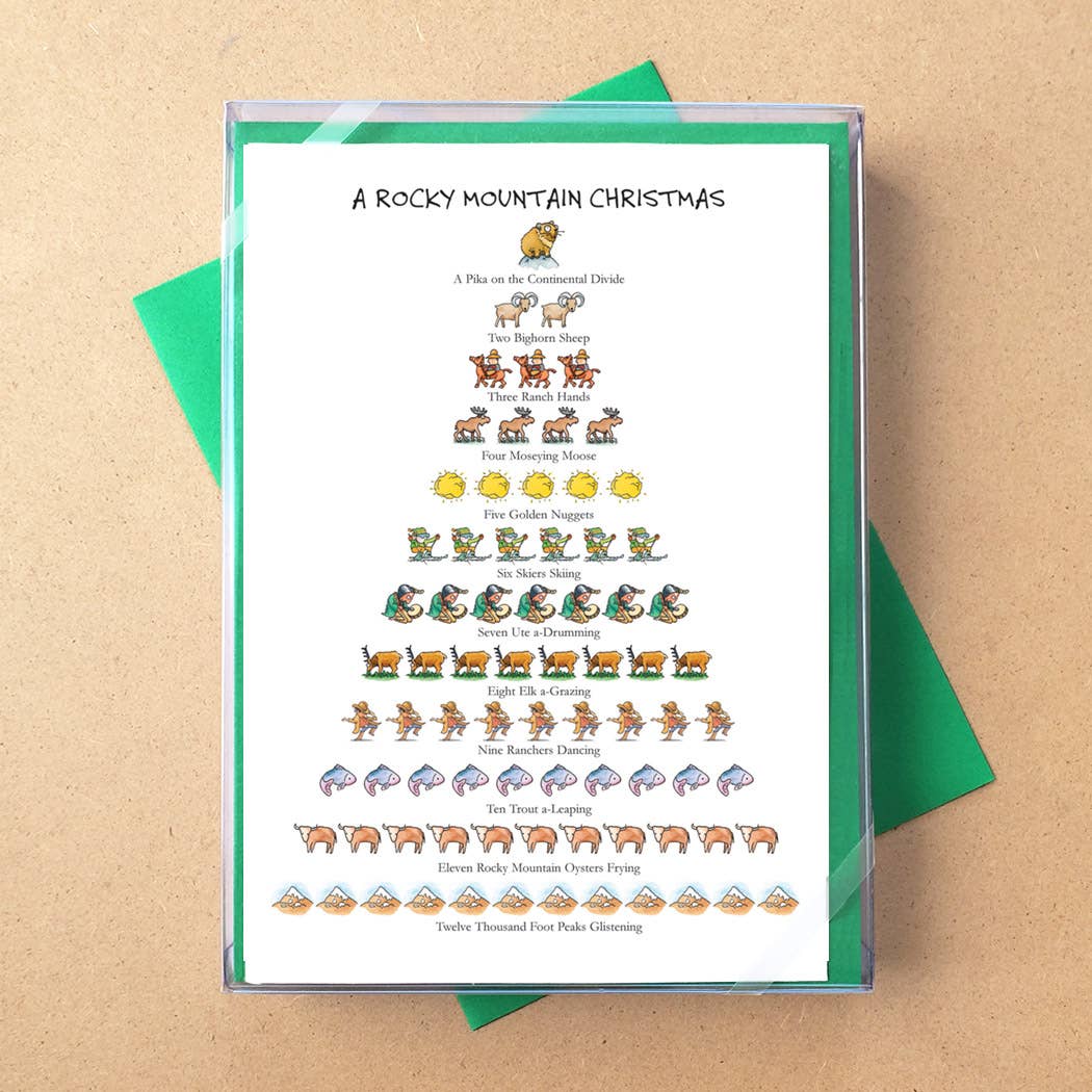 Allport Editions – Großhandel Weihnachtskarte – USA Regionen: 12 Days of Christmas Boxed Cards - 5 Regionen2