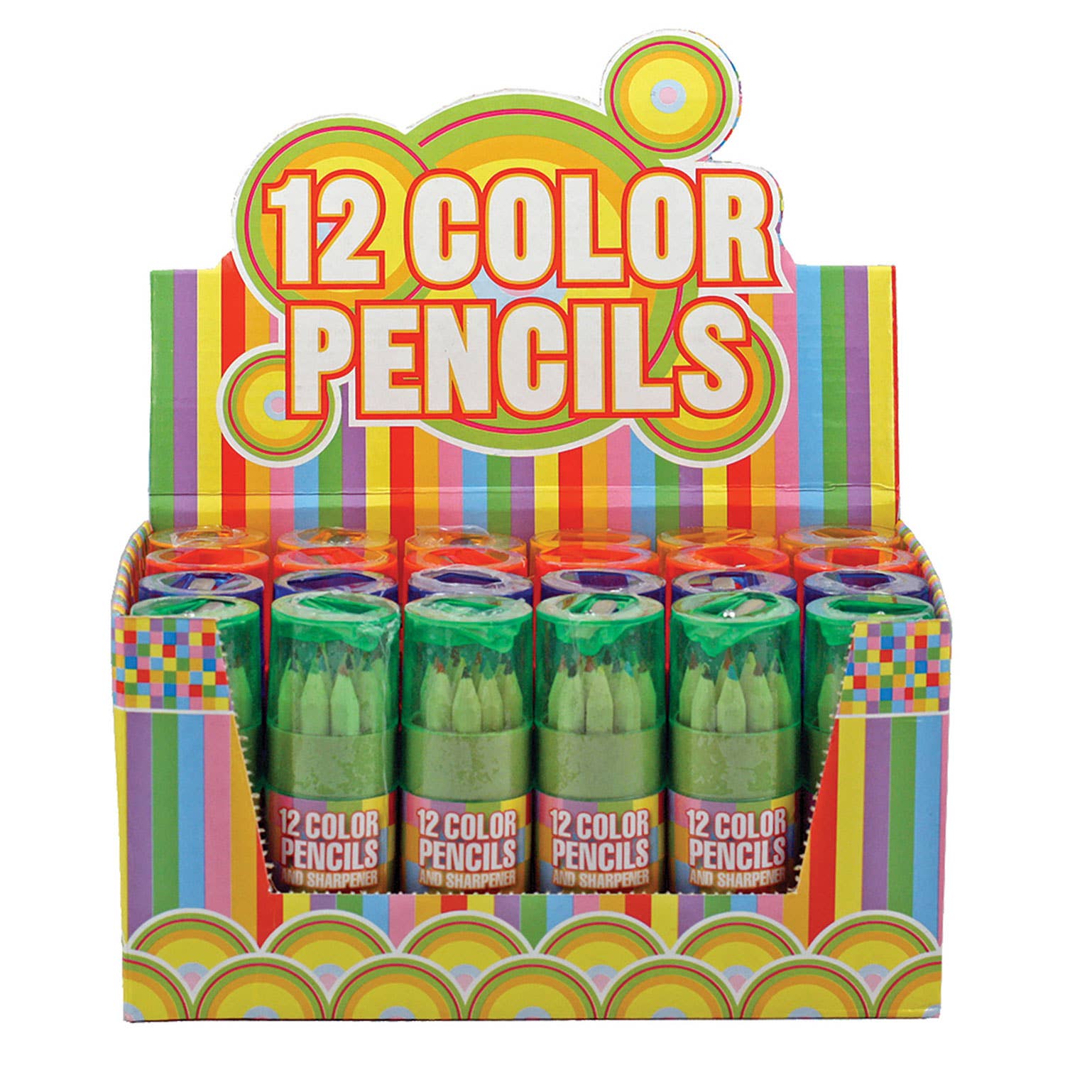 Streamline - Vente Crayons de couleur - 12 crayons de couleur avec taille-crayon1