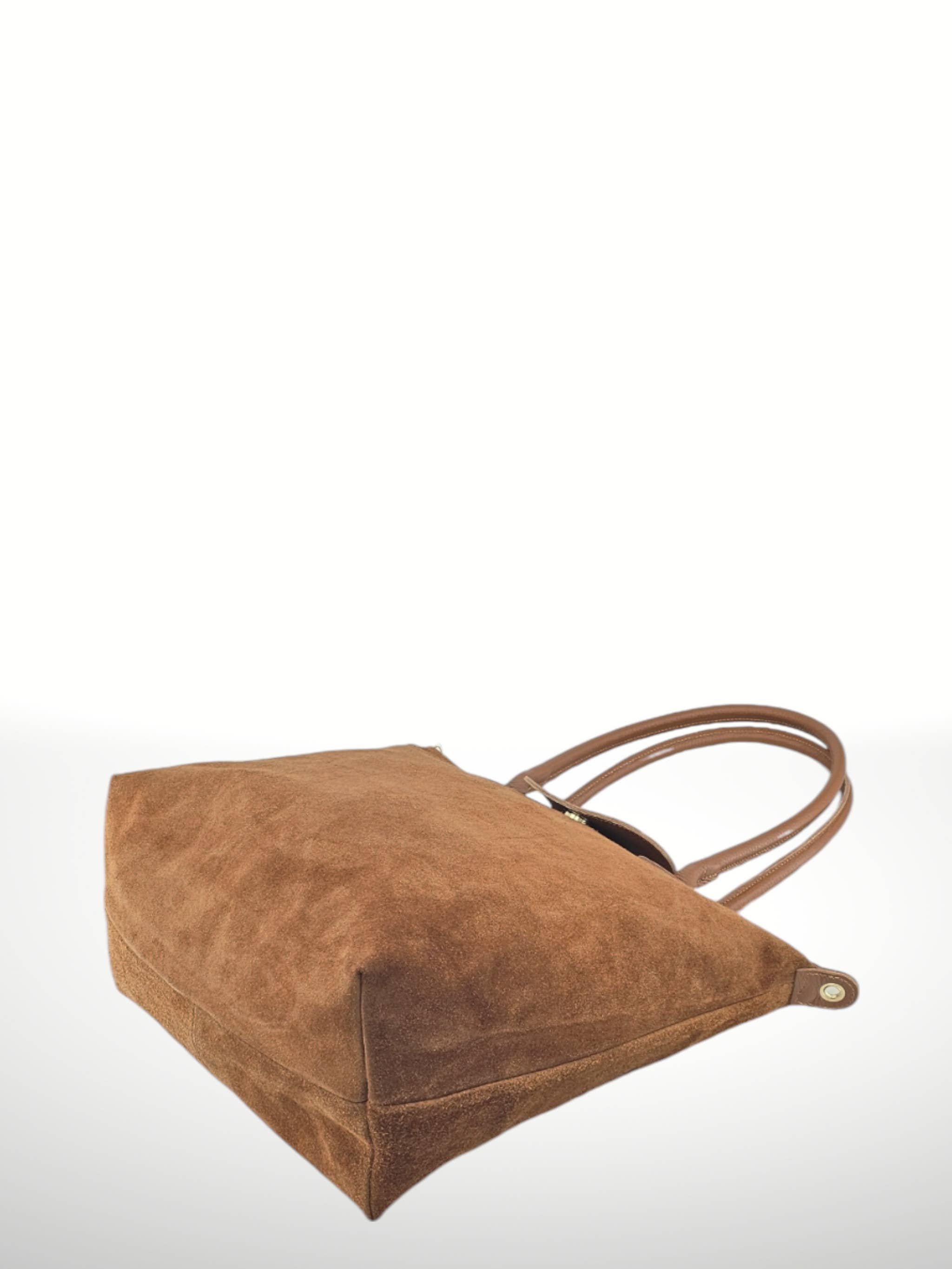 ITALIAN'S LEATHER - Wholesale Top Handle Bag - Women's - Carla Suede Leather Bag ²⁵11