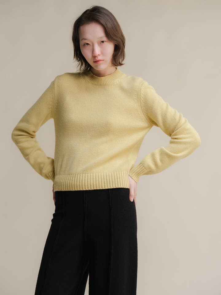 Lèmme - Wholesale Knit Sweater - Women's - Pure Cashmere Crewneck Sweater10