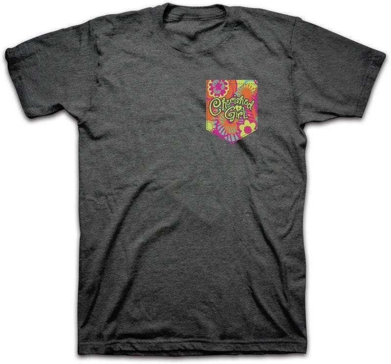 Charcoal Heather Cherished Girl Womens T-Shirt Big Faith for wholesale on Faire1