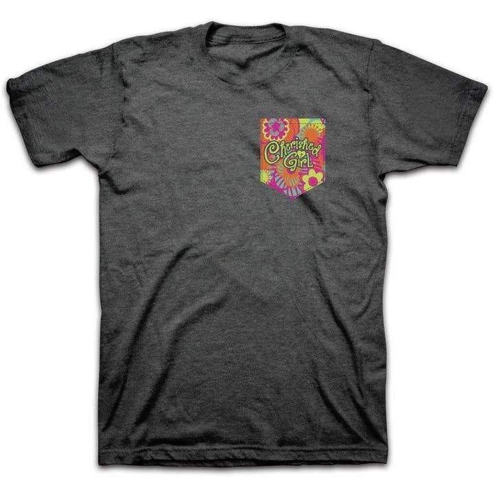 Charcoal Heather Cherished Girl Womens T-Shirt Big Faith for wholesale on Faire1