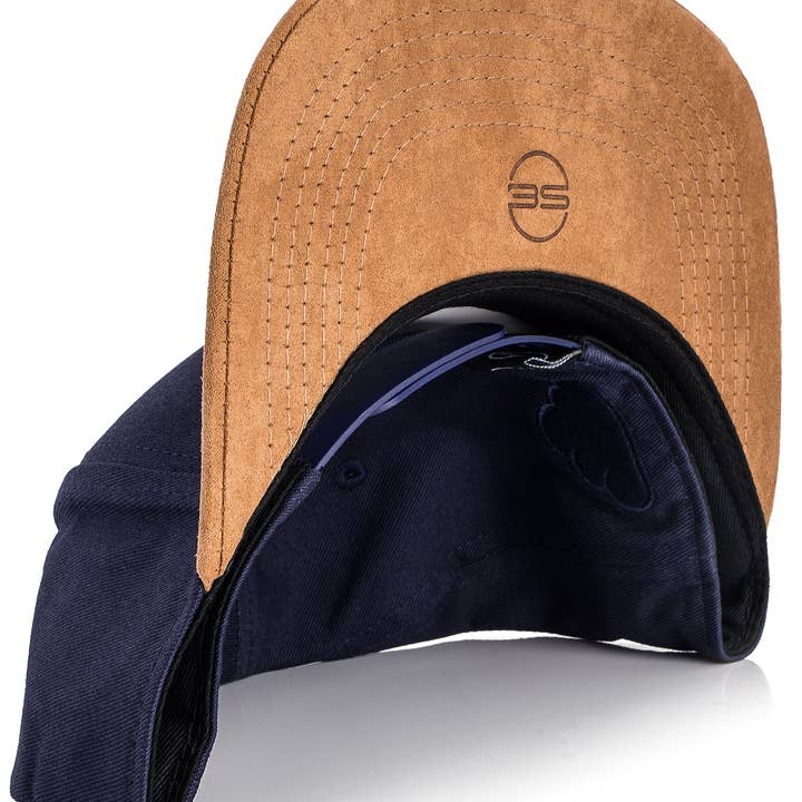 Blackskies - Wholesale Flat Brim Cap - Men's - Pathfinder Snapback Cap Blue-Beige2