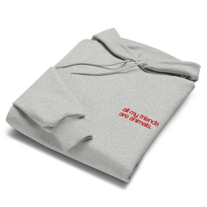 AMFAA® Champion Hoodie, Embroidered Crest for wholesale by all my friends are animals®