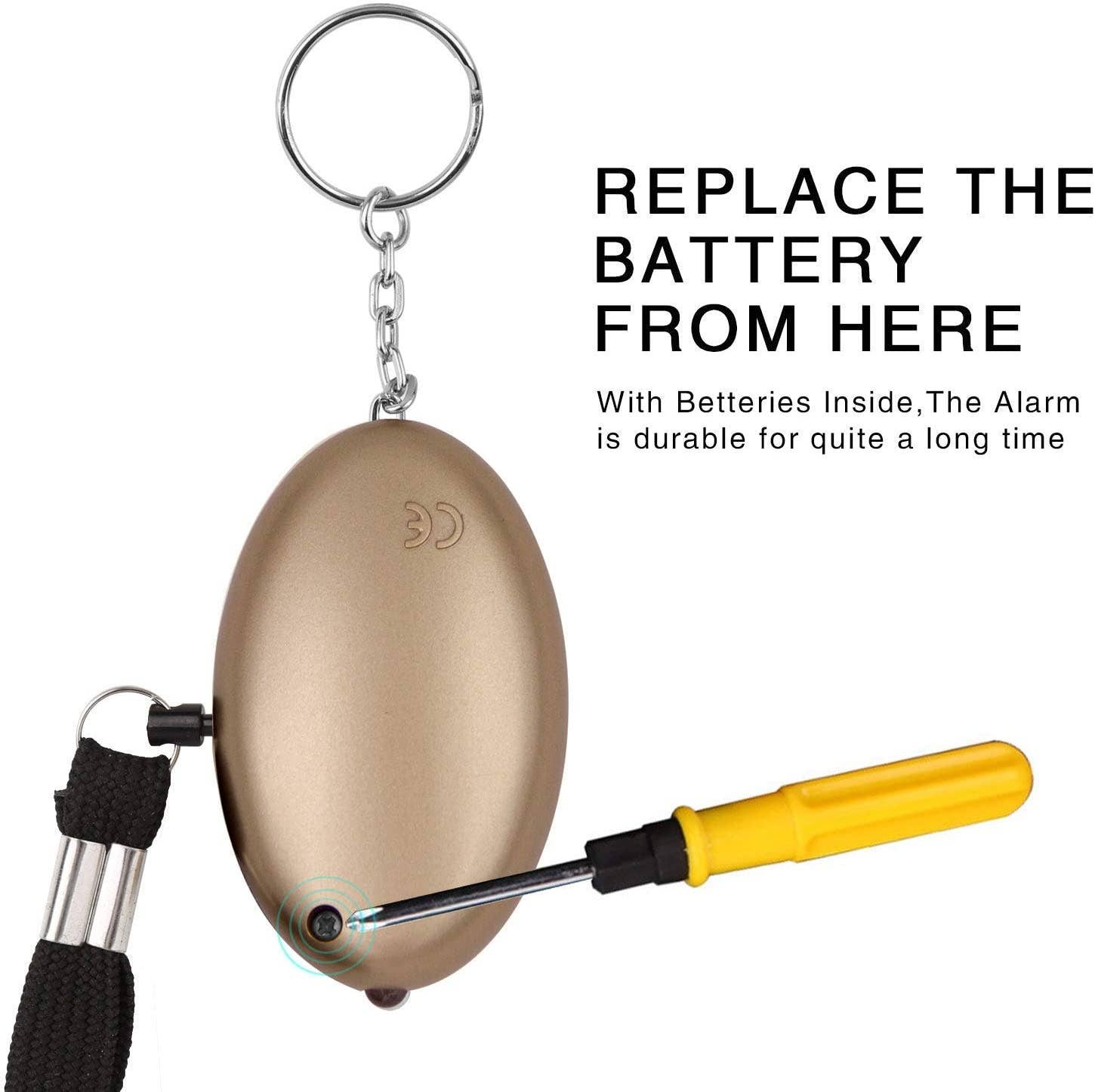 Infinite Basics - Wholesale Keychain – Unisex - Personal Security Alarm Keychain with LED Light1