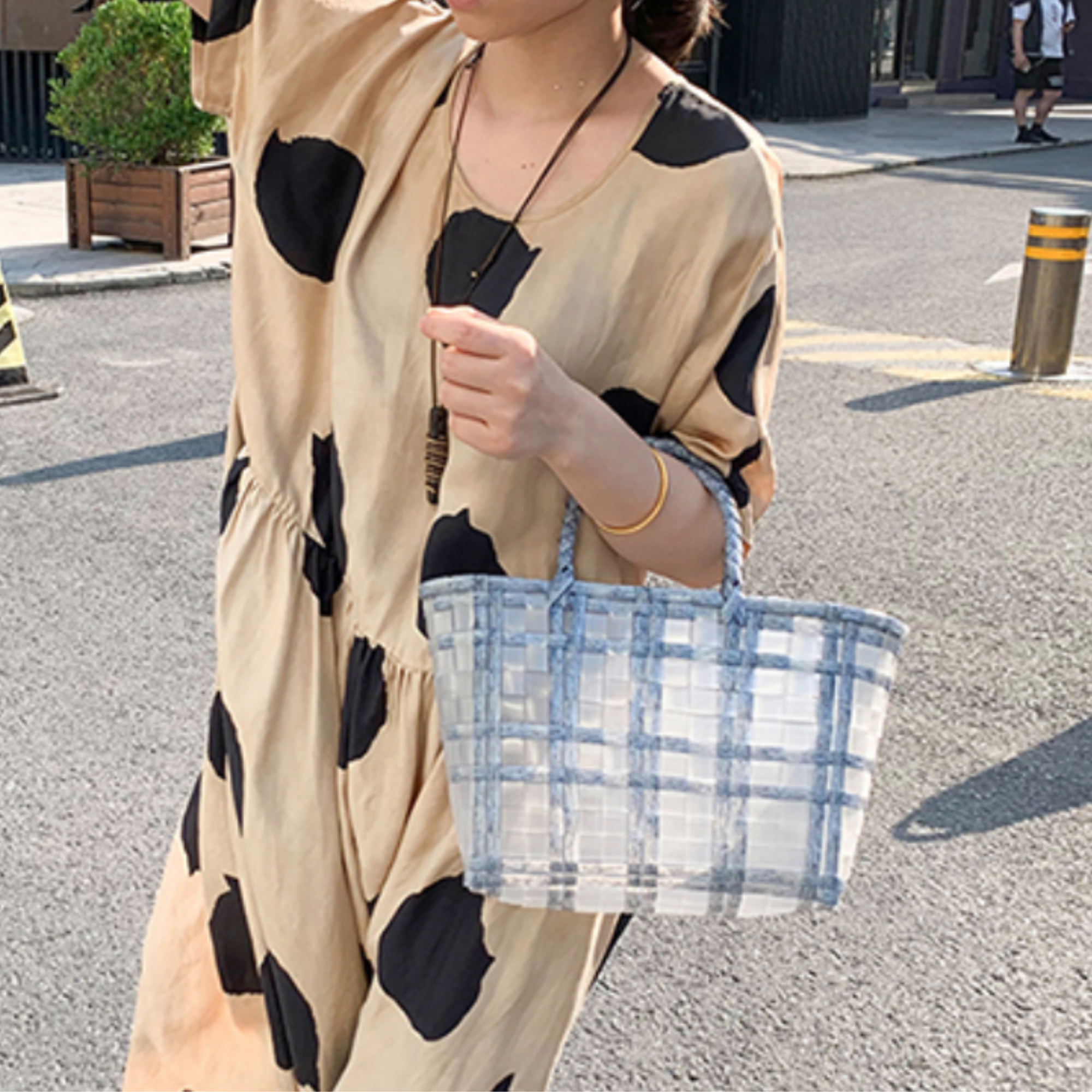 DrifWoo – Großhandel Tragetasche – Damen – Leerer sommerlicher Einkaufskorb aus handgeflochtenem Material3