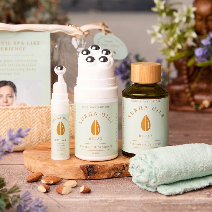 Wellness for Travel - Aromatherapy, Relax Gift Box for wholesale by Sukha Oils Ltd