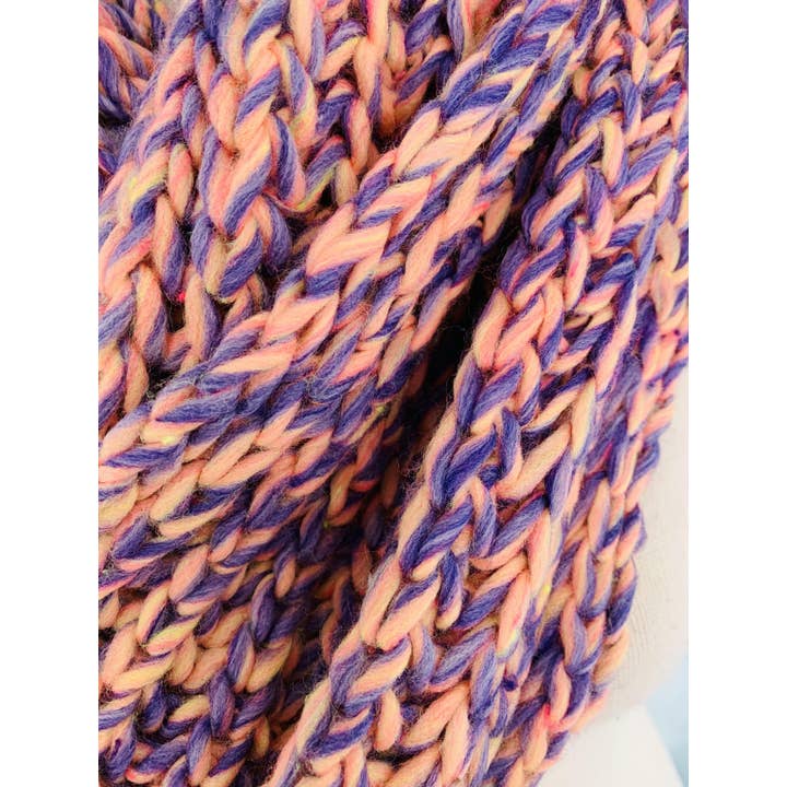 JC Sunny Fashion – Engroshandel Tørklæde - Dame – JC011006 Chunky Garn Strik Infinity tørklæde1