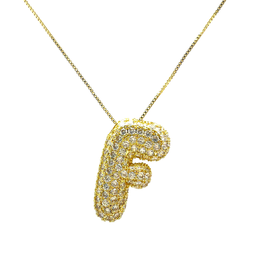 Savvy Bling - Wholesale Pendant/Charm Necklace - Initial Bubble Hailey Necklace5