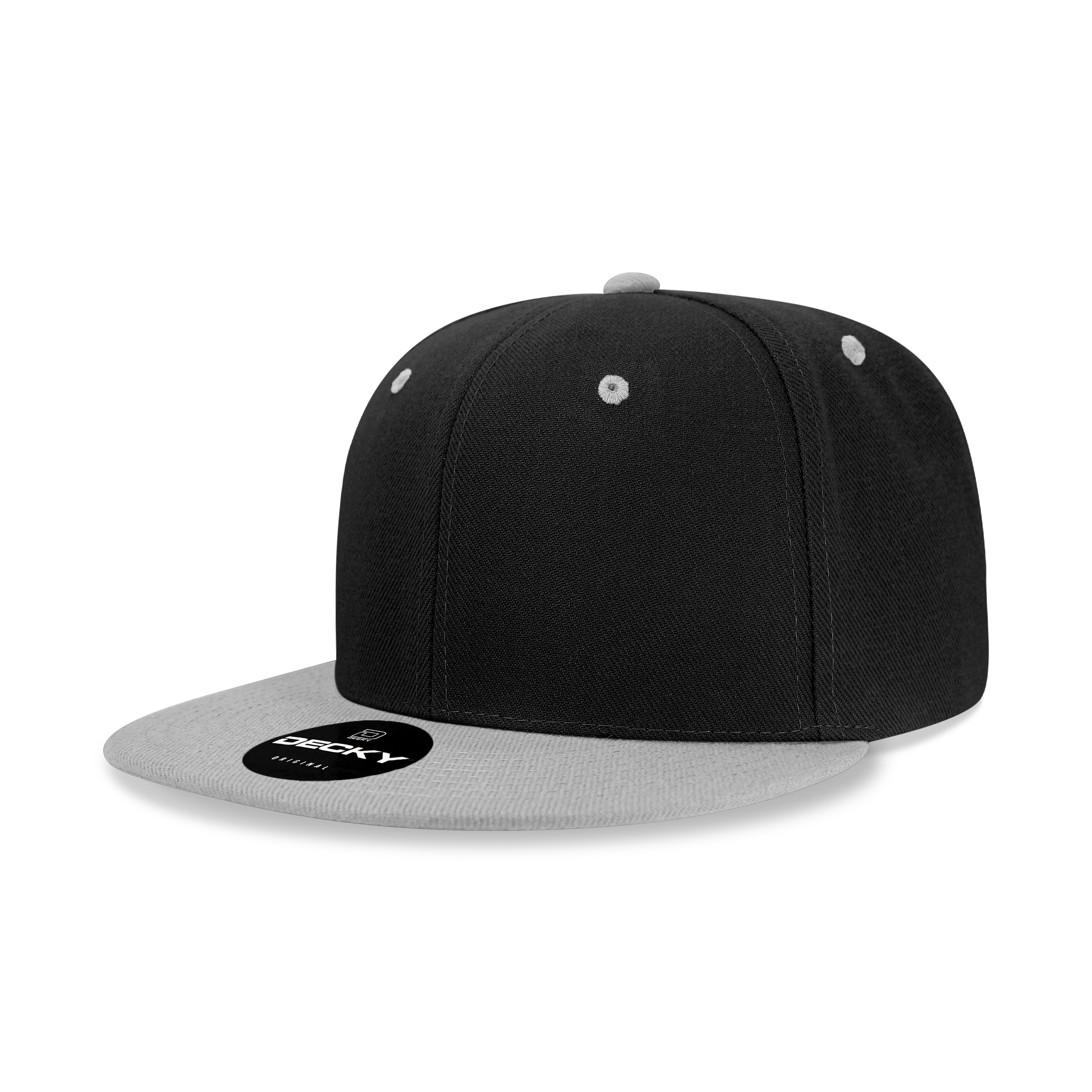 The Park Wholesale - Wholesale Flat Brim Cap - Men's - Decky 6020 - High Profile 6 Panel Snapback, Flat Bill Hat - 602024