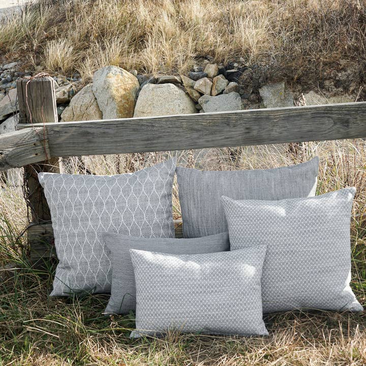 Anaya Home - Wholesale Throw/Decorative Pillow - Coastal Breeze Grey Outdoor Pillow
