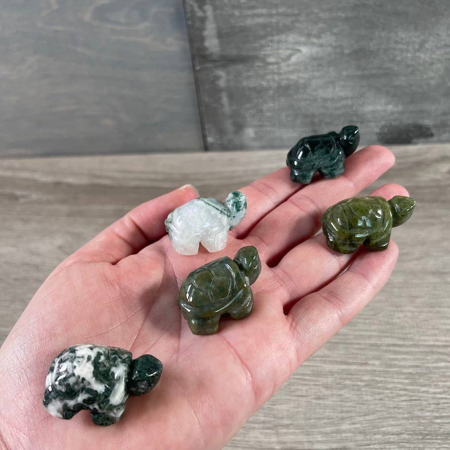Keystone Crystals - Wholesale Spiritual Stone/Crystal - Small Gemstone Turtle Figurine – Crystal Turtles2