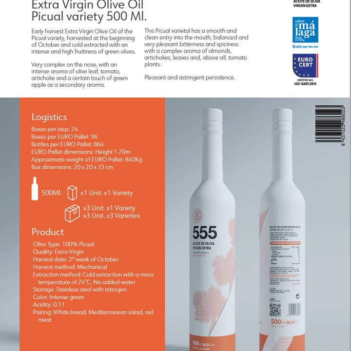 Almazara Terraverne - Wholesale Olive Oil - EVOO 555 Picual4