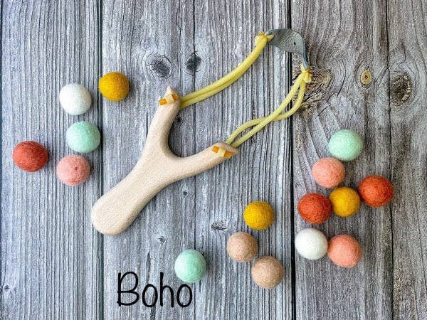 AKUKU - Wholesale Slingshot - Kids - Toy Slingshot with soft Felt balls Ammo3