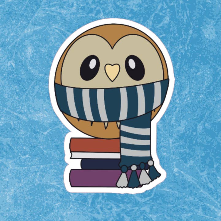 Sticker Hibou Serdaigle pour la vente par Blonde owl designs