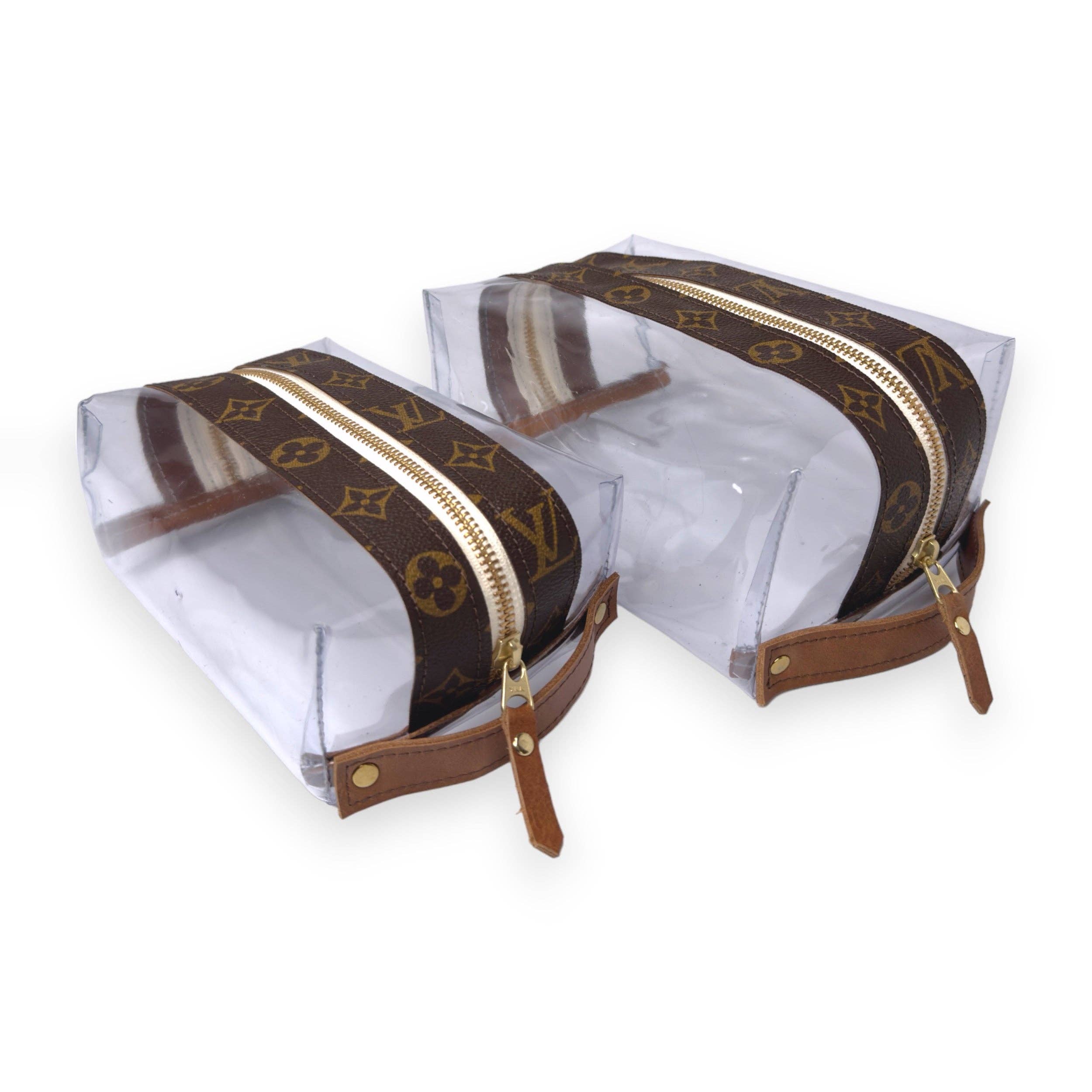 Beaudin Wholesale - Wholesale Pouch - Women's - Taylor Travel Pouch In VinylVoque | Upcycled LV2