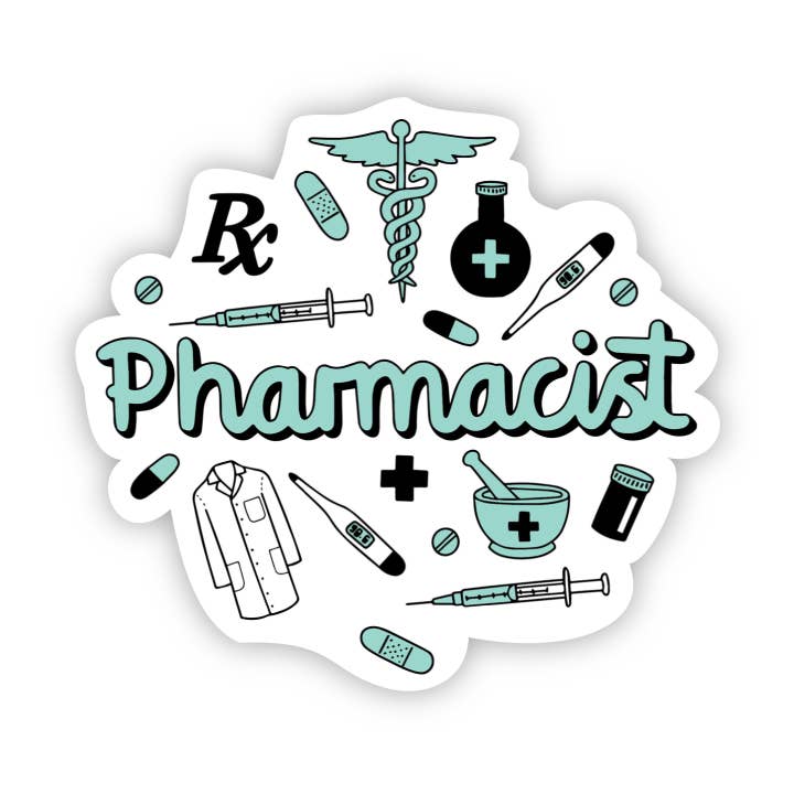 Pharmacist Green Sticker for wholesale by Big Moods