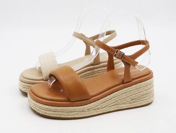 Andrea Bijoux - Wholesale Wedges - Women's - Espadrille Flat Wedge Strap Sandal1