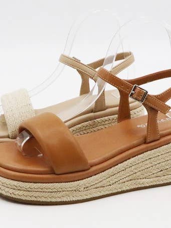 Espadrillesandaler med kilklack och rem för wholesale av Andrea Bijoux