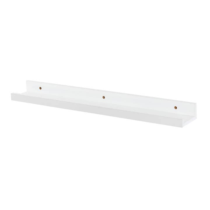 Harbour Housewares Wooden Ledge Shelf - 56cm - White for wholesale by Rinkit Ltd