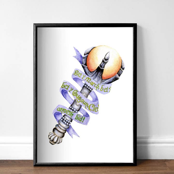 Halloweentown Art Print, Halloweentown schilderij, Talisman muurdecor voor wholesale door Kaleigh Day Art