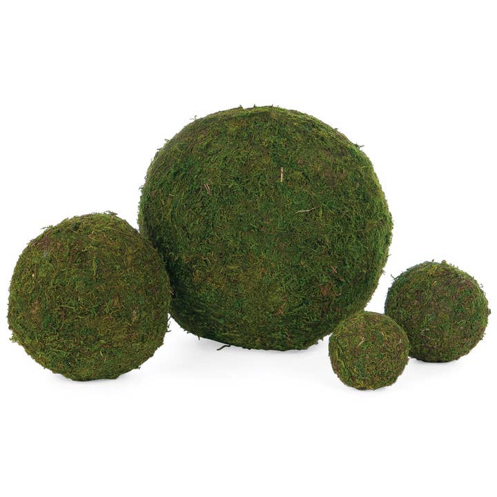 Willow Group - Wholesale Decorative Tabletop Object - Round Moss Ball Spring Garden Arrangement 10"