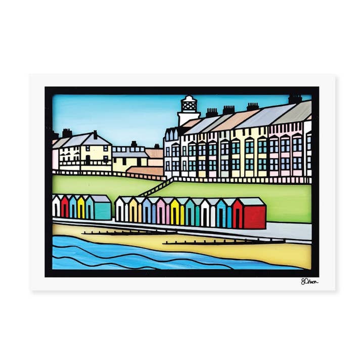 A4 or A3 print: Southwold scene, Suffolk for wholesale by The Leaf Press