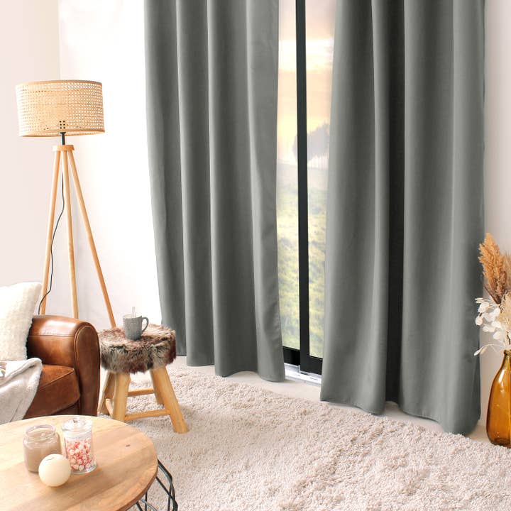 DECOSTARS - CmaDECO - Vendita all'ingrosso Tende - Tenda termica oscurante con occhielli, 135x240 cm, Glacier31