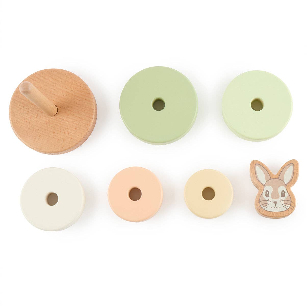 Bieco Spielwaren - Wholesale Wood Toy - Kids - STACKING TOWER RABBIT FINE FSC®2