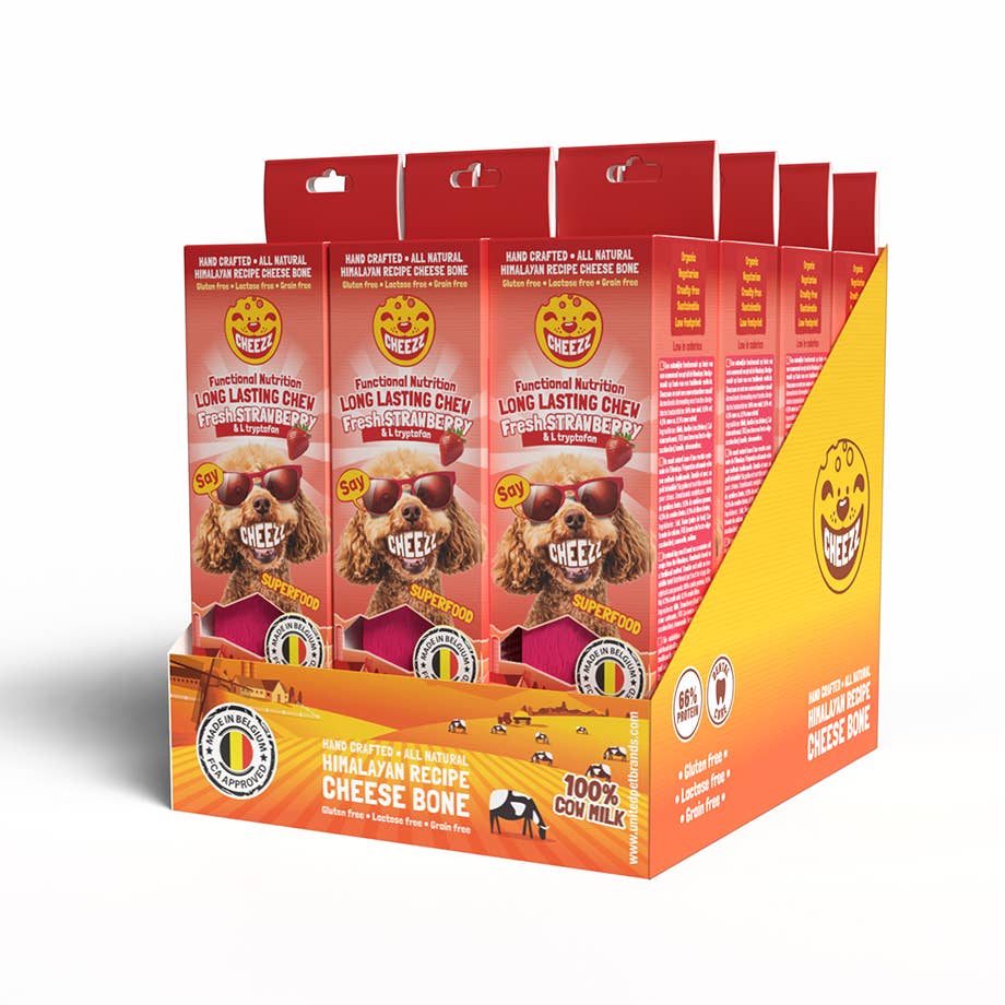 United Pet Brands - Wholesale Pet Treats - Dog - Himalayan Dog Chew Strawberry 3 pcs of 25g1