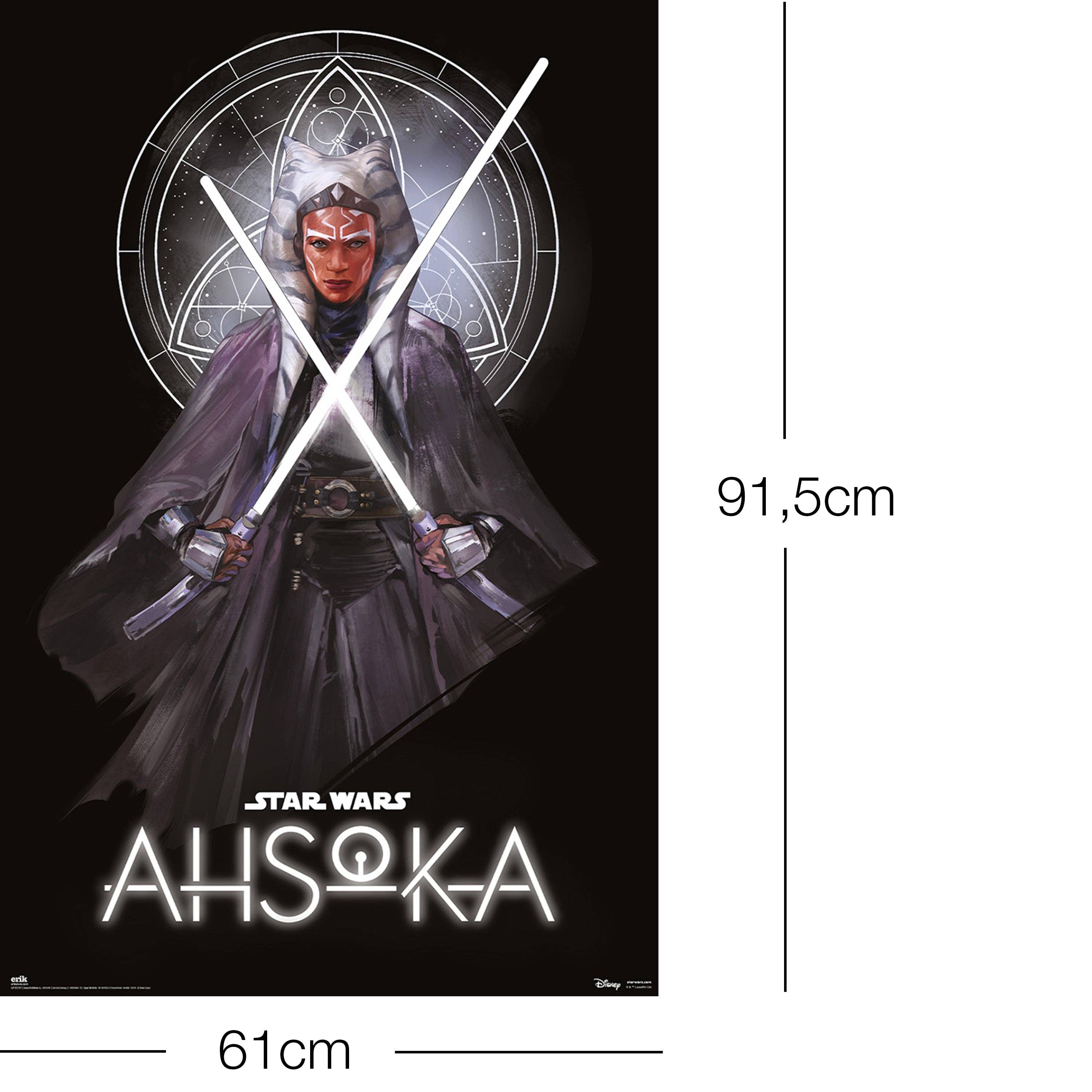 Close Up GmbH - Vendita all'ingrosso Poster - Star Wars Ahsoka Poster Ahsoka Tano con spade laser1
