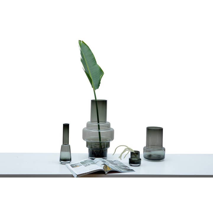 Element Accessories USA - Wholesale Vase - Retro Style Thick Glass Vase Xxl,Series: Tyler, 46Cm