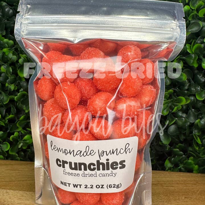 Freeze Dried Lemonade Punch Crunchies for wholesale by Freeze Dried Bayou Bites