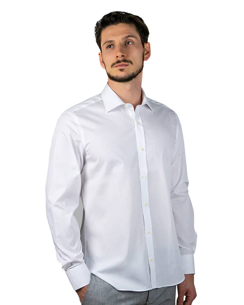 GHILARDI 1940,  E. MECCI - Wholesale Shirt - Men's - Men's shirt in super stretch stretch Made in Italy1