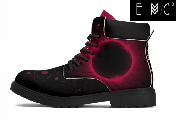 E=M/C2 - Wholesale Boots - Men's - E=M/C2 Men's Black Hole Pink Leather All Season Boots 7