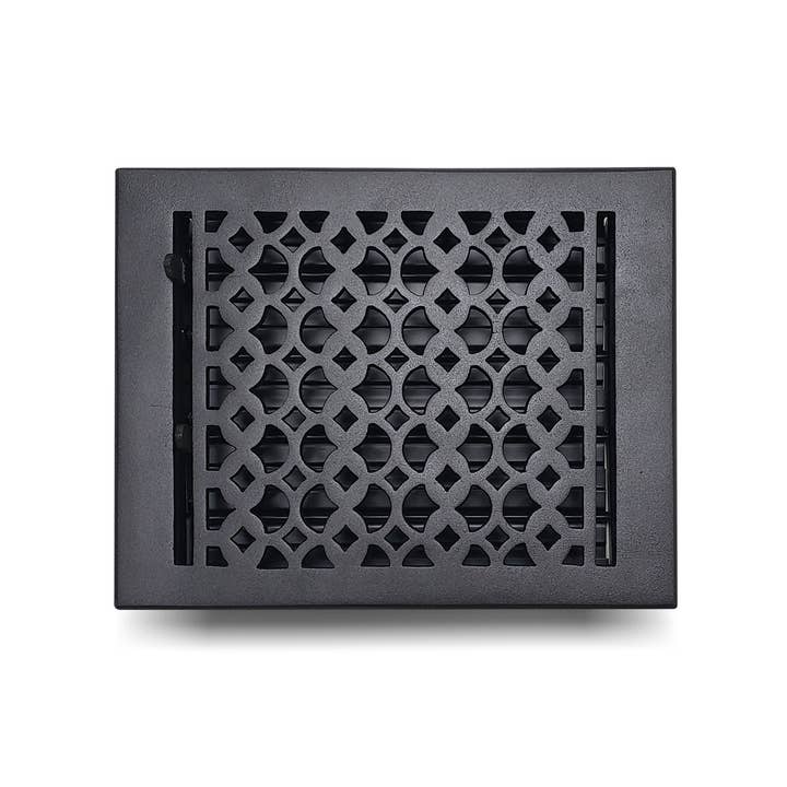 Cast Aluminum Floor Register 8" x 10" VR-100 for wholesale by PRIMA DECORATIVE HARDWARE INC