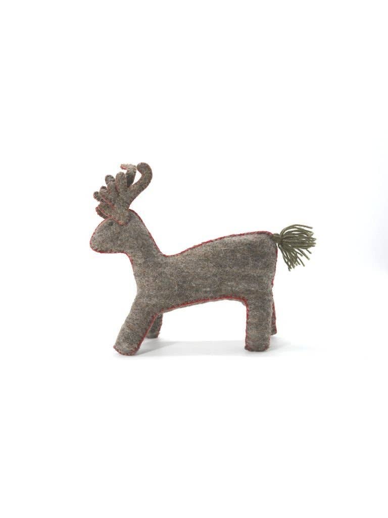 Woollyfelt - Wholesale Pet Toy Set - Dog - Felt Brown Deer Pet Toy | Set Of 101