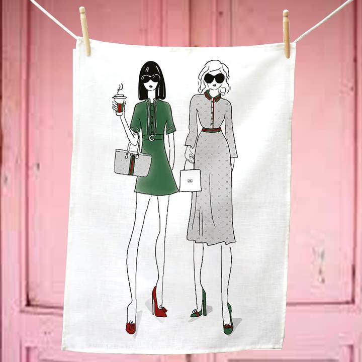 Best Friends- GG Boutique Tea Towel for wholesale by Catherine Loves