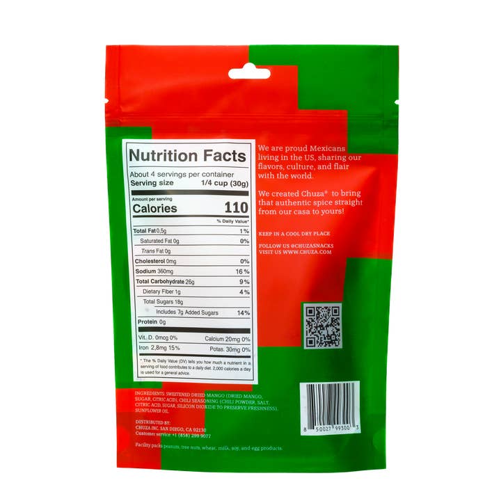 CHUZA - Wholesale Dried/Dehydrated Fruit - CHUZA | Dried Mango | Chili-Seasoned Fruit Snack1